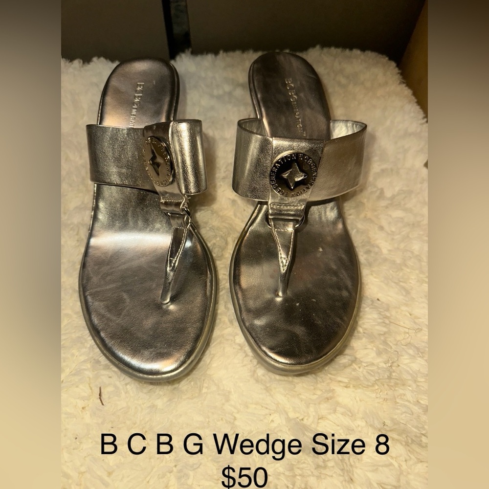 BCBGeneration Wedges Silver